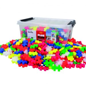 Plus Plus konstruktorius, DIDELĖS, neoninės 400 vnt.