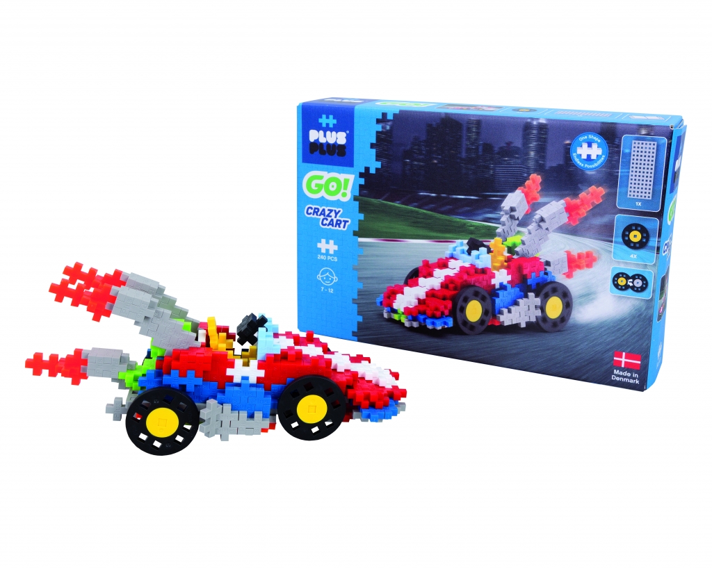 Plus Plus GO, Kartingai, 240 vnt. Plus Plus GO, Kartingai, 240 vnt.