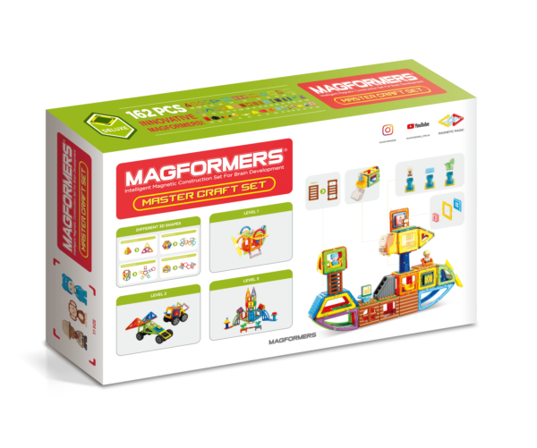 MAGFORMERS Magnetinis rinkinys „Konstravimo meistras“