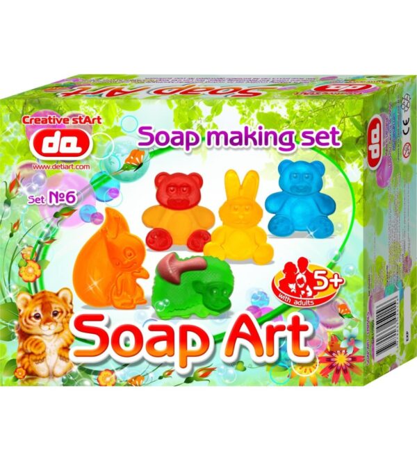 Muiliukų kūrybos rinkinys Soap Art - GYVŪNAI