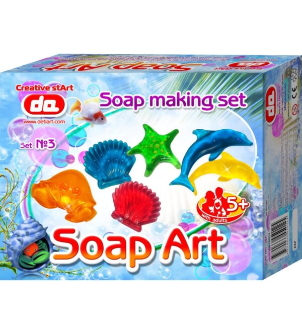 Muiliukų kūrybos rinkinys Soap Art - JŪROS GYVŪNAI