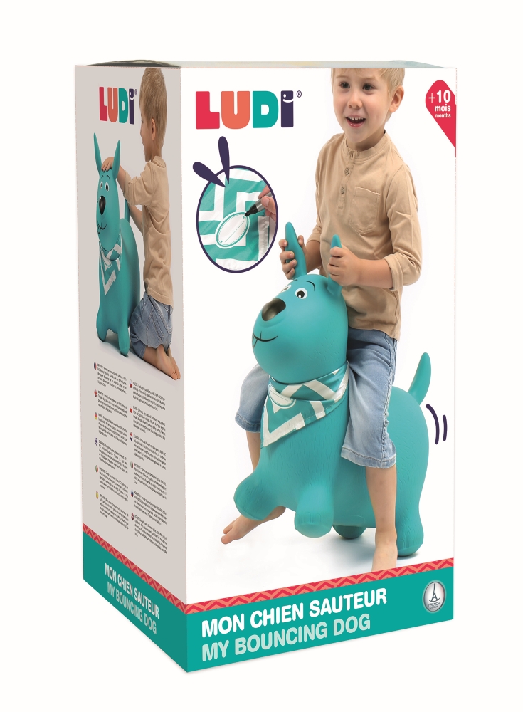 LUDI šokliukas, šuniukas, mėtinis LUDI šokliukas, šuniukas, mėtinis