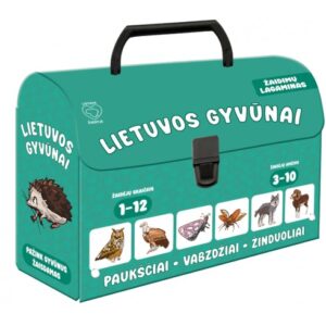 Žaidimų lagaminas Lietuvos gyvūnai