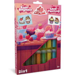 Red Castle kūrybinis smėlio rinkinys 2in1, Keksiukas