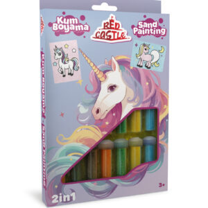 Red Castle kūrybinis smėlio rinkinys 2in1, Vienaragis Red Castle kūrybinis smėlio rinkinys 2in1, Vienaragis