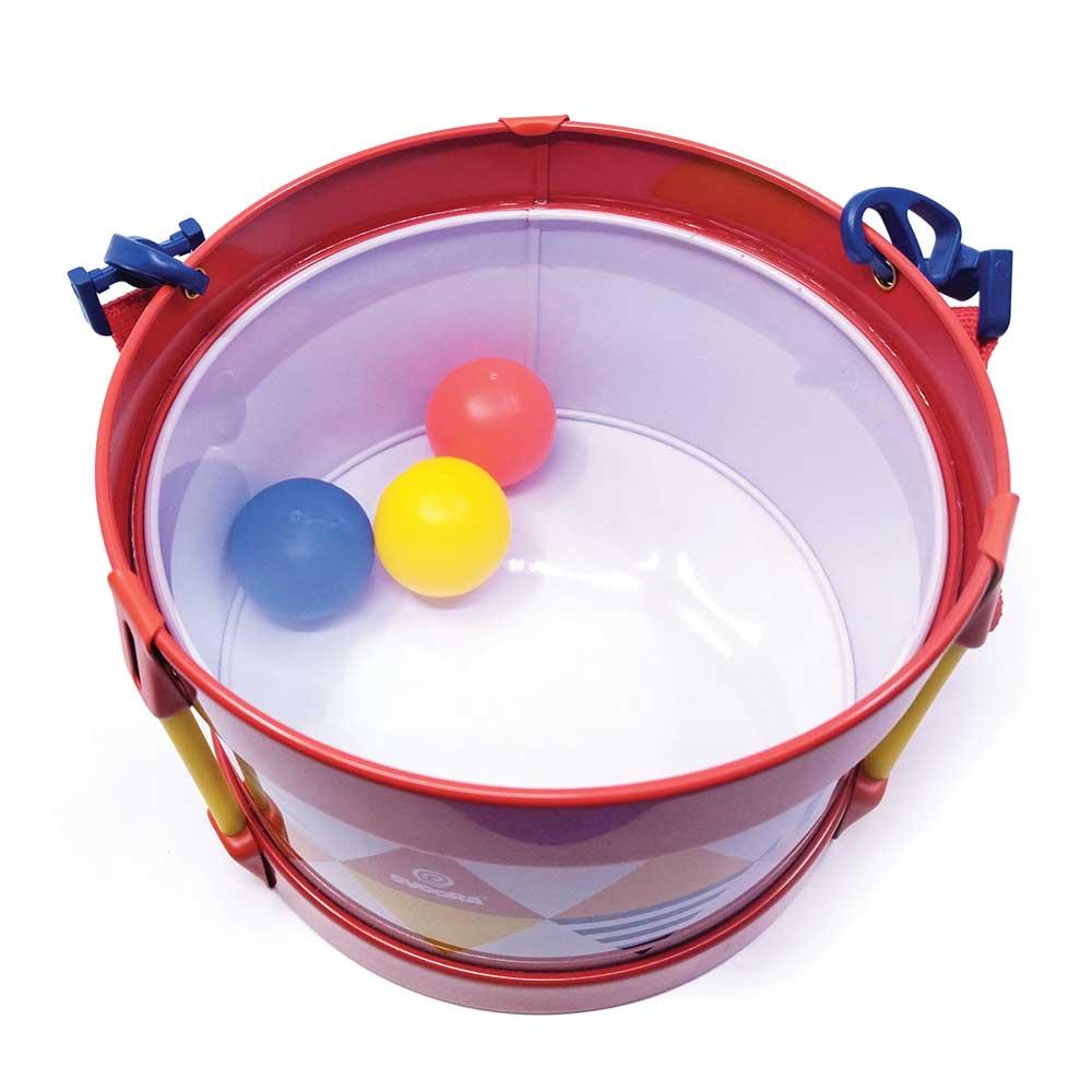 Svoora būgnelis su dirželiu ir lazdelėmis Svoora būgnelis su dirželiu ir lazdelėmis