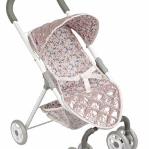Arias lėlės kūdikio sportinis vežimėlis, blizgantis, 62 cm
