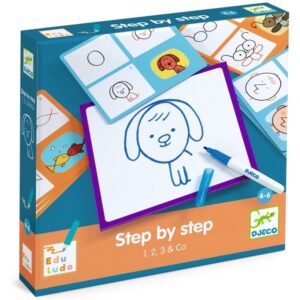 Mokomasis piešimo rinkinys - Žingsnis po žingsnio - 1, 2, 3 & Co