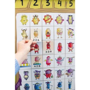 BELEDUC EDUKACINĖ PRIEMONĖ - MONSTRAI PEPPERSAI "XXL MAGNETINĖ DAUGYBOS LENTA"