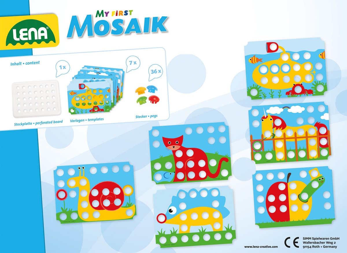 Mano pirmoji mozaika GYVŪNAI 36+6 vnt. Mano pirmoji mozaika GYVŪNAI 36+6 vnt.