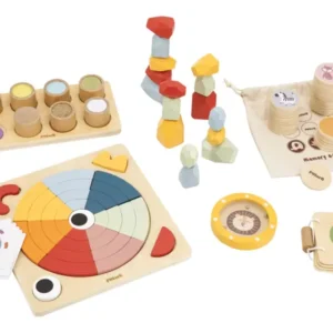 Sensobox – sensorinis ir manipuliacinis rinkinys: 6 viename