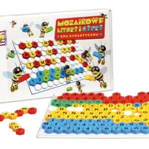 Žaidimas-dėlionė „Mozaika raidės-skaičiai“