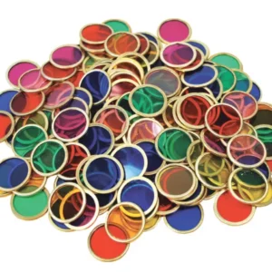 Spalvoti magnetiniai skaičiavimo žiedai, 100 vnt.