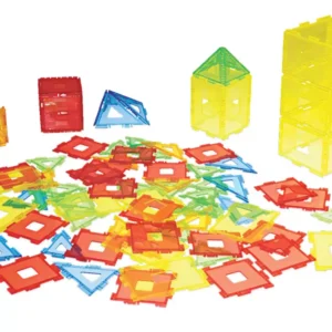 Skaidrūs blokeliai su langeliais ir užduočių kortelėmis, 120 det