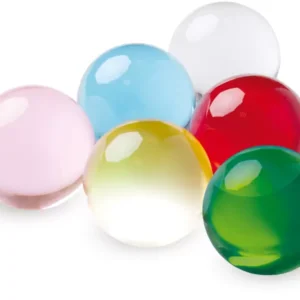 Akriliniai skaidrūs kamuoliukai, 6 vnt