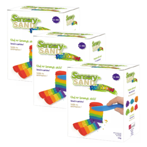 Kinetinis smėlis 15 kg, Sensory Sand, spalvotas
