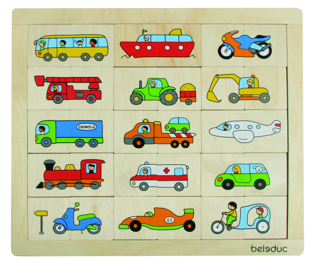 Lavinamoji medinė dėlionė Transportas, Beleduc Lavinamoji medinė dėlionė Transportas, Beleduc