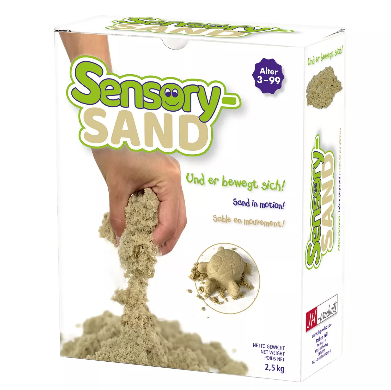 Kinetinis smėlis 2,5 kg, Sensory Sand